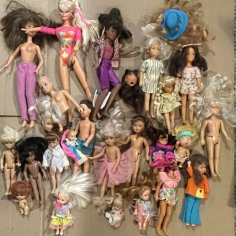 Vintage Lot of Dolls,, Remco, JPi Mattel
